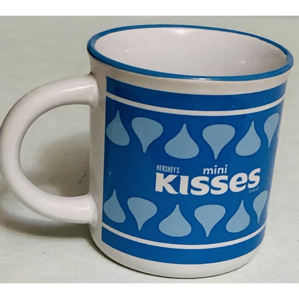Hershey's Galerie Blue Mini Kisses 14oz Coffee Ceramic Cup Mug